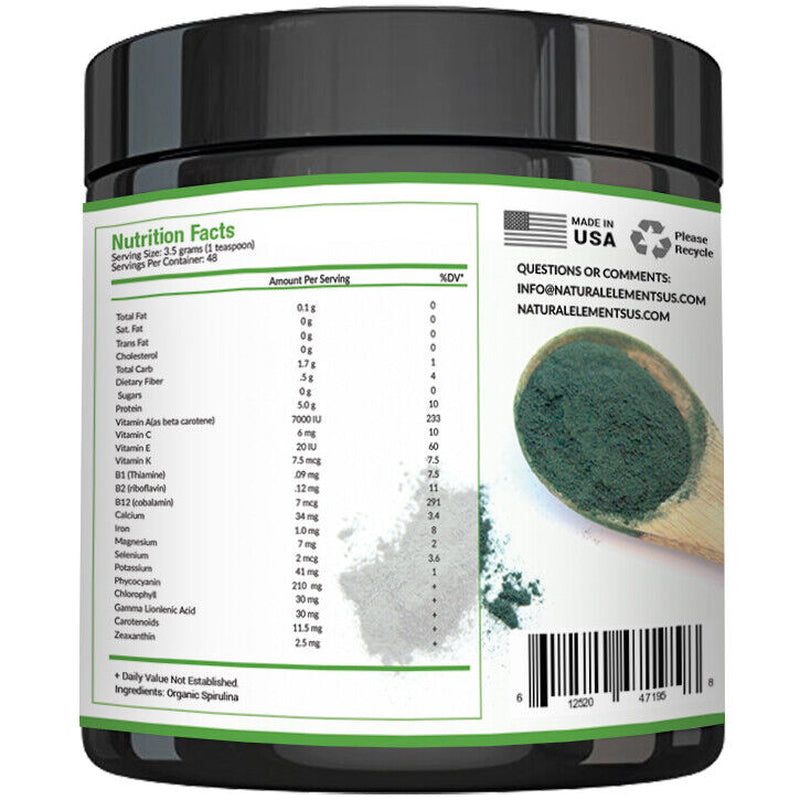 USDA Organic Spirulina Powder - Highest Quality of Blue Green Algae