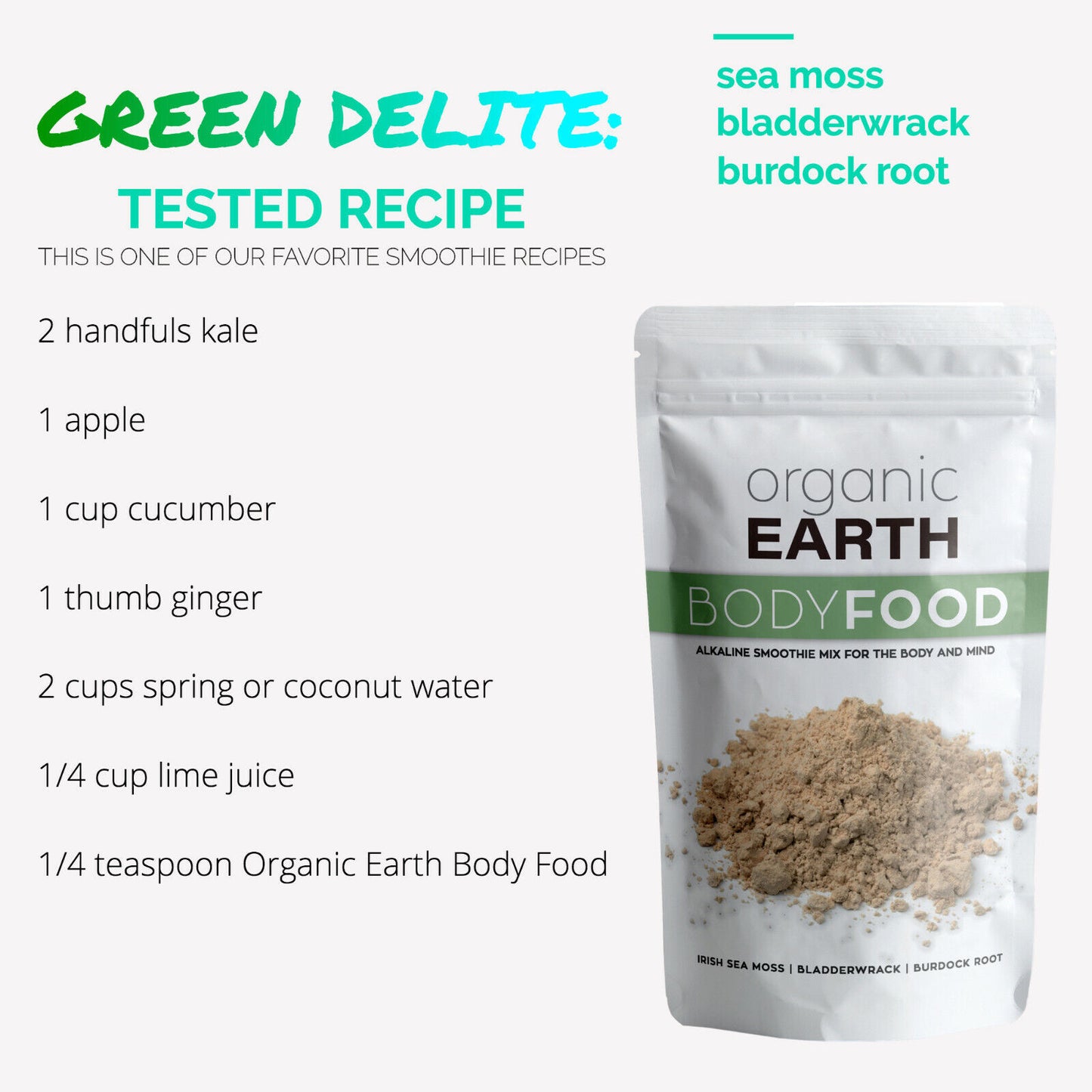 Sea Moss Bladderwrack Burdock Root Powder Seamoss - Dr Sebi - Chondrus Crispus