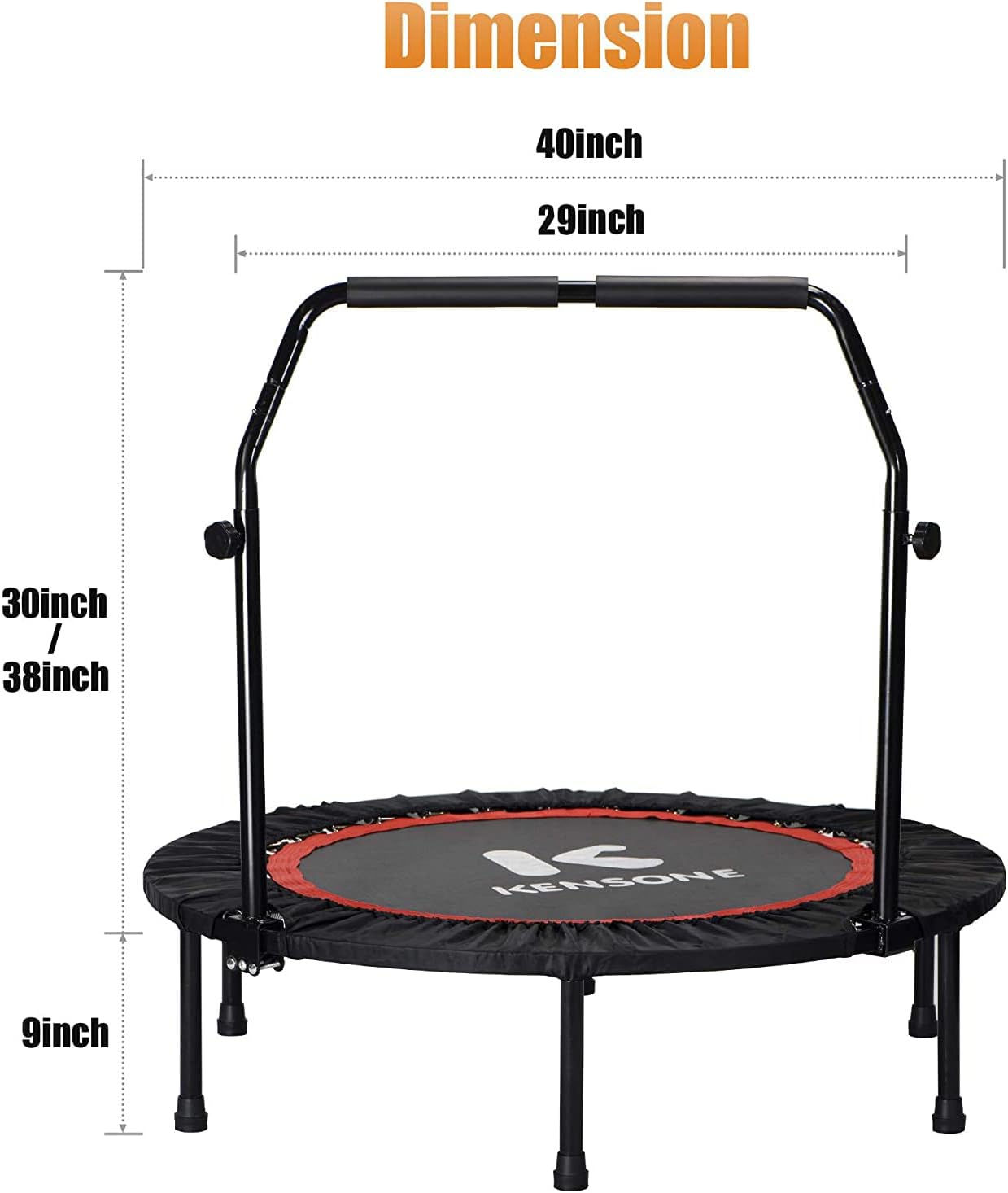 Rebounder Mini Trampoline - Indoor Mini Trampoline Fitness