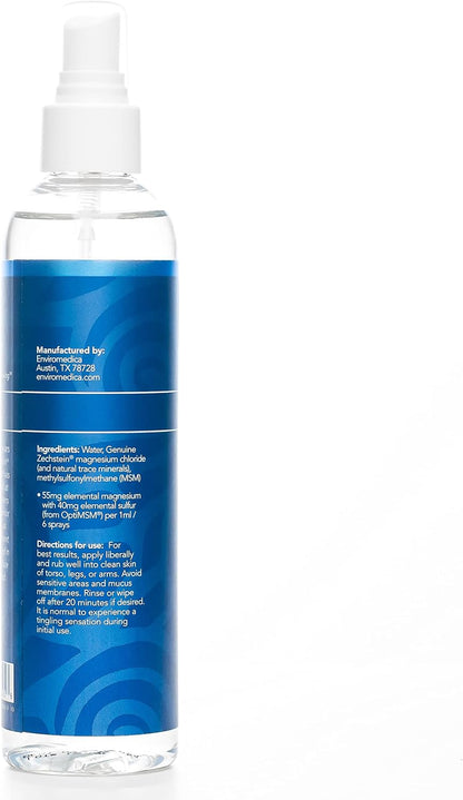 Magnesium Oil Spray Ultra with MSM, High Concentration Topical 