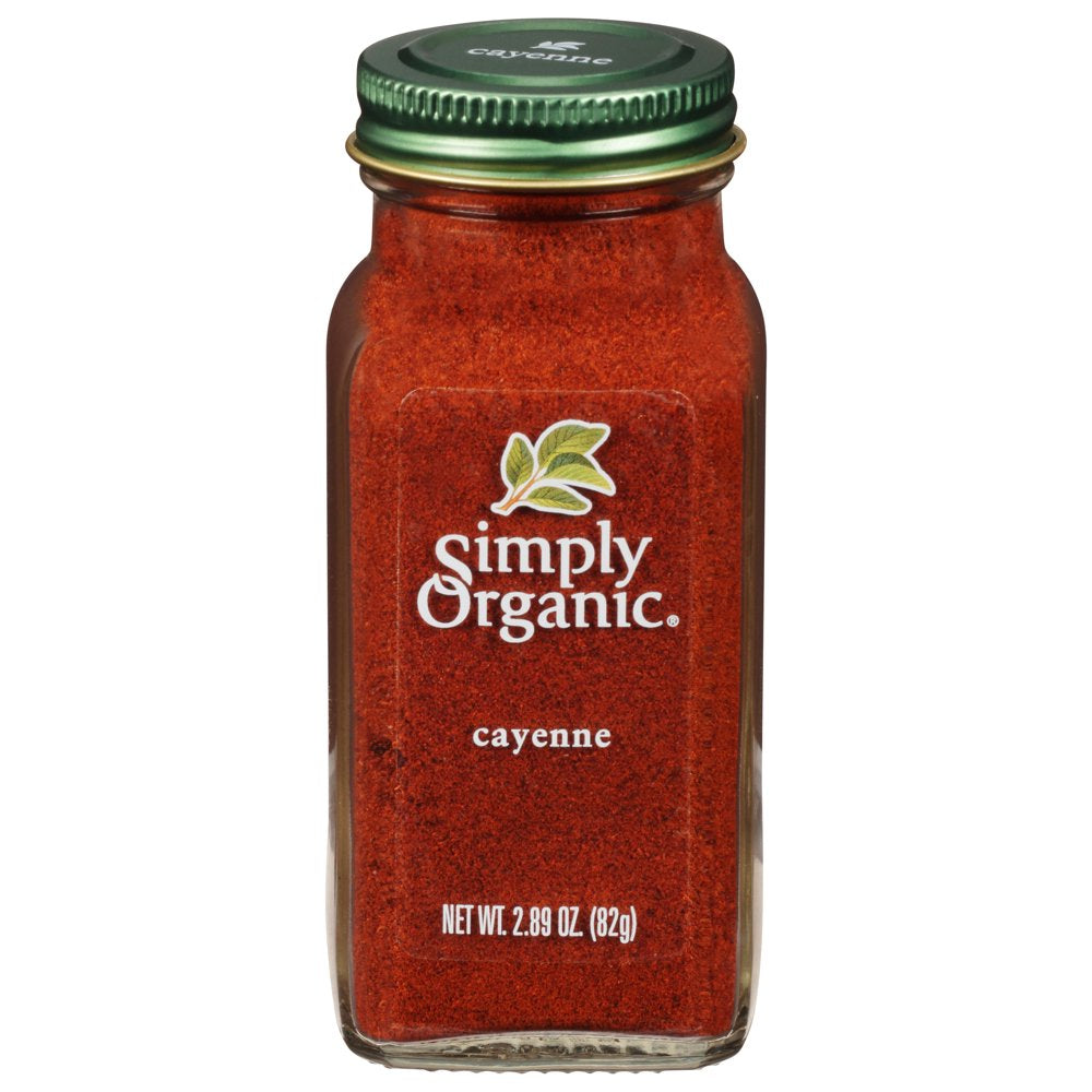 (3 Pack) , Organic Cayenne Pepper, GMO Free, 2.89 Oz Bottle