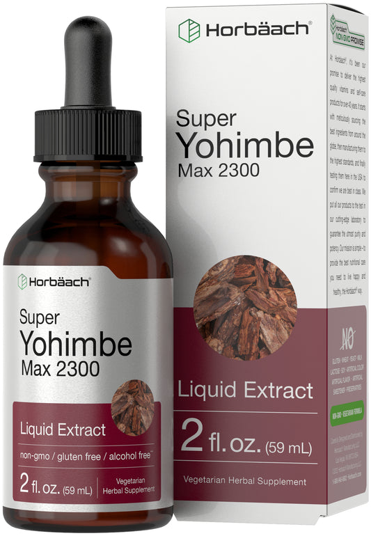 Yohimbe Bark Extract,  2 Fl Oz , 2300Mg,  Alcohol Free Liquid