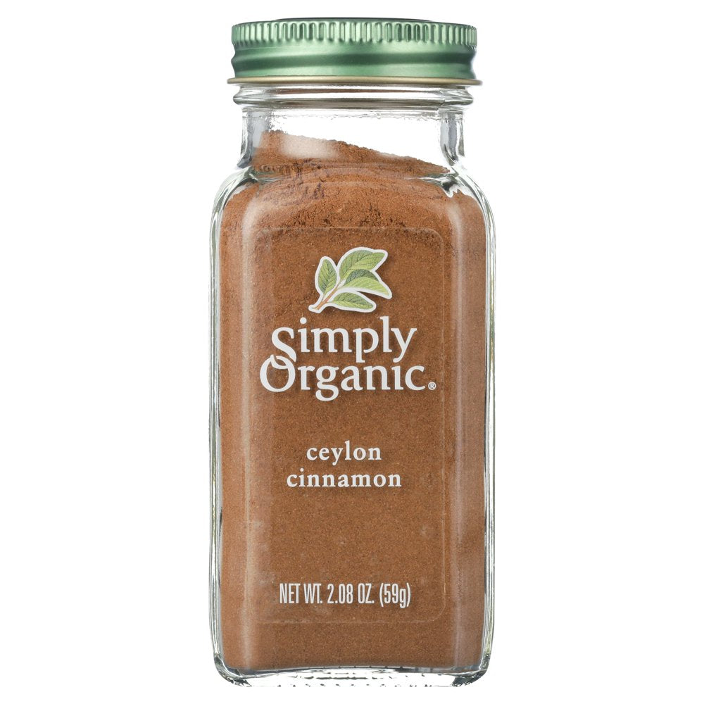 Organic Ground Ceylon Cinnamon, GMO Free 2.08 Oz Bottle