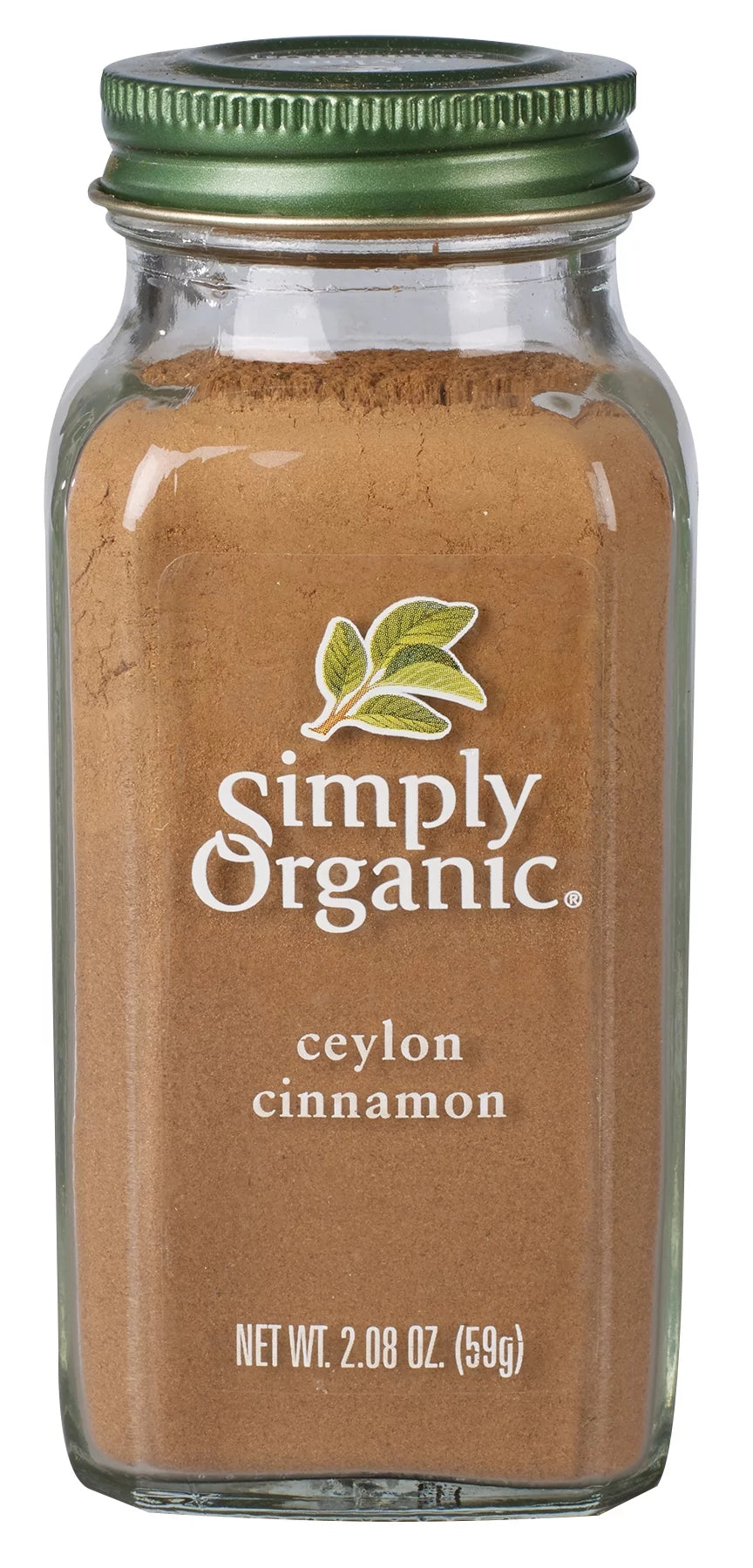 Organic Ground Ceylon Cinnamon, GMO Free 2.08 Oz Bottle