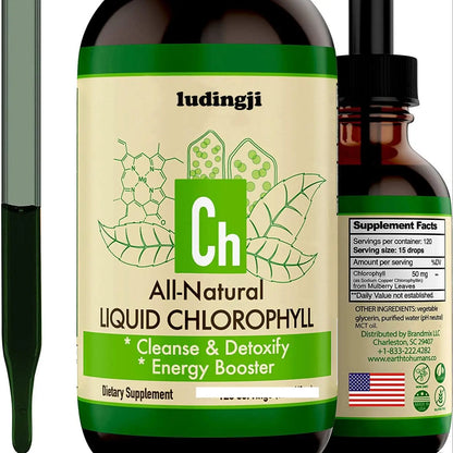 Pure Chlorophyll Liquid Extract Liquid Chlorophyll Drops for Skin Care Hair Care Detox Skin Oil 10ML Dietary Supplement