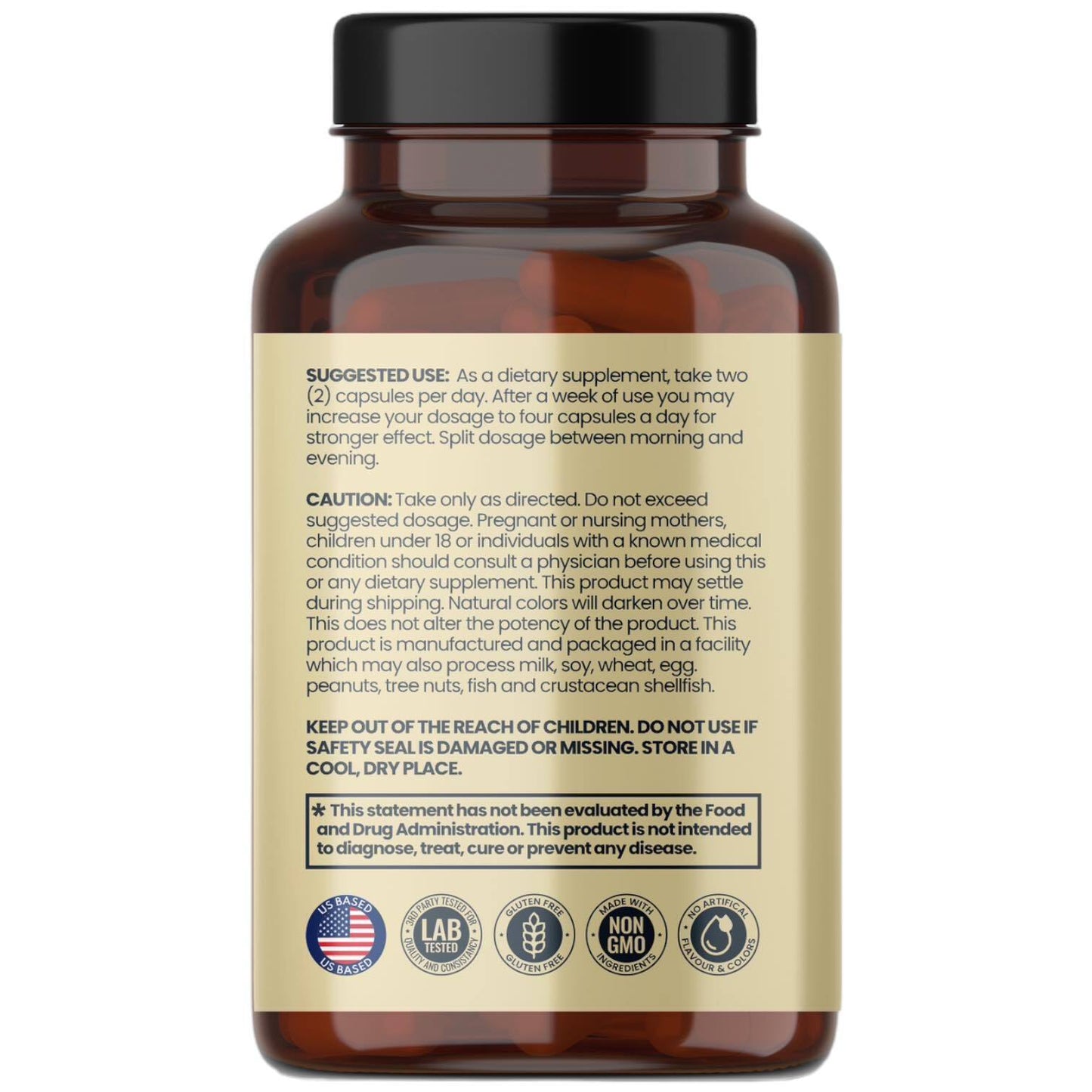 USDA Organic Sea Moss Capsules - Pure Irish Sea Moss Bladderwrack Burdock Root