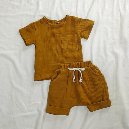 Organic Cotton Baby Clothes Set Summer Casual  Set Unisex 