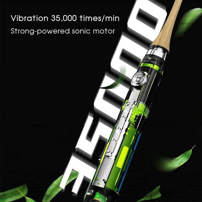 Bamboo Electric Toothbrush Intelligent Chargeable