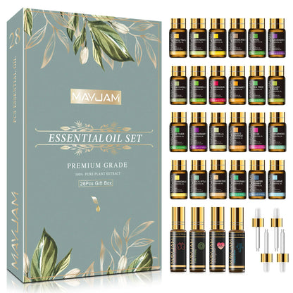 Essential Oils Pure Plant Oils Gift Set (Skin Care/Hair Care/Massage/Humidifier/Diffuser Aroma Oils)