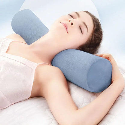 Memory Cotton Cylindrical Cervical Neck Pillow