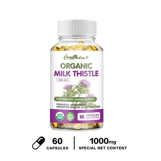 Milk Thistle 1000 Mg Silymarin and Dandelion Root