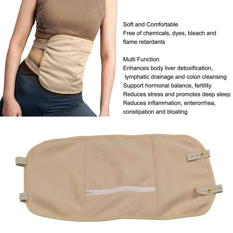 Reusable Castor Oil Stomach Wrapfor Liver to Improve Sleep Softness and Elasticity