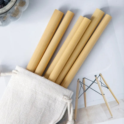 Reusable Bamboo Drinking Straw Eco-Friendly 