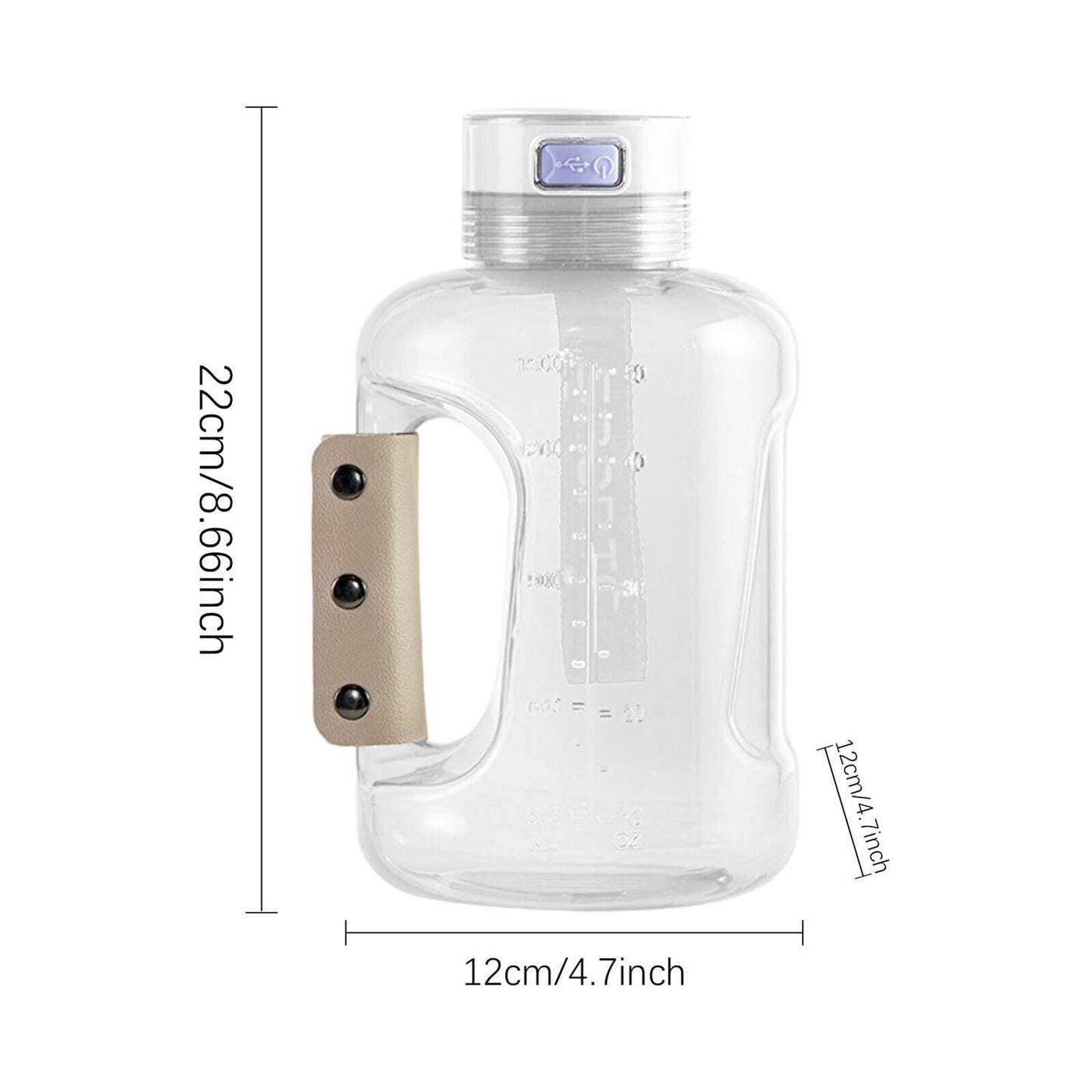 Hydrogen Sports Water Bottle 1.5L Hydrogen Water Generator