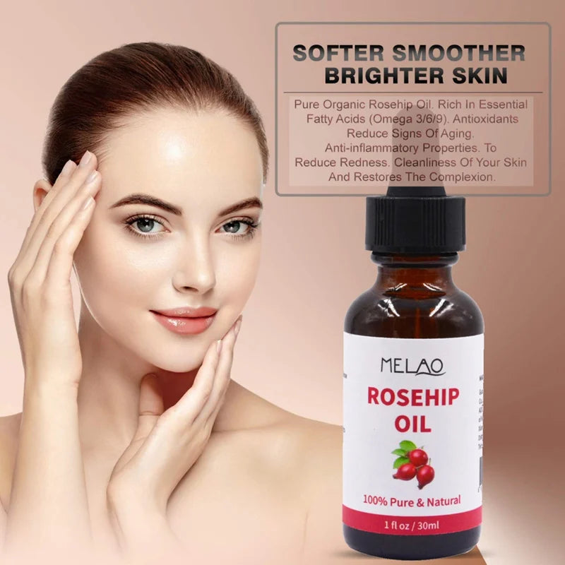 Organic Rosehip Seed Oil  Cold Pressed Facial Oil