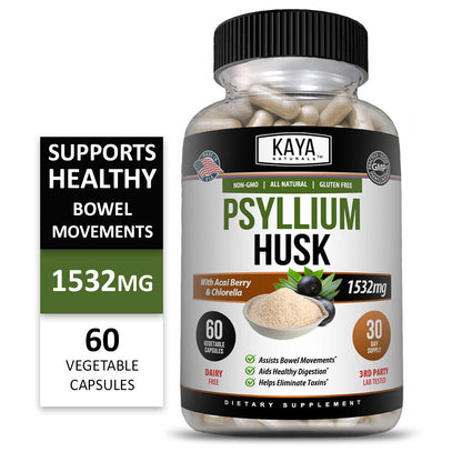 Psyllium Husk Colon Cleanse, Detox Toxins, Energy Boost, Weight Loss