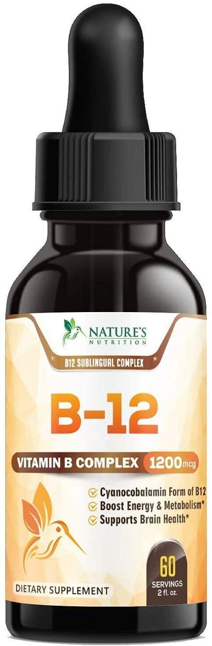 Vitamin B12 Sublingual Liquid Drops (Natural Energy Booster )