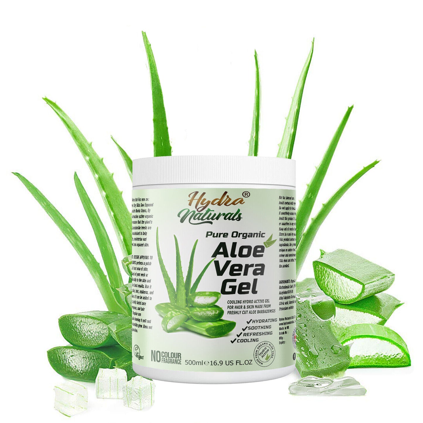 Pure 99% Aloe Vera Gel for Skin Face Hair Body All-Purpose Soothing Refreshing