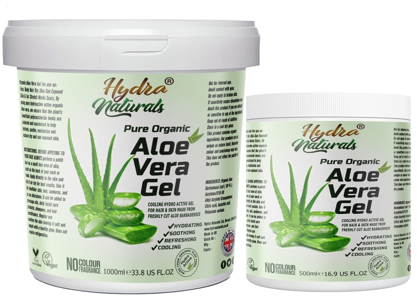 Pure 99% Aloe Vera Gel for Skin Face Hair Body All-Purpose Soothing Refreshing