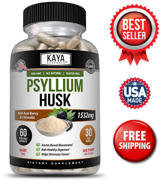 Psyllium Husk Colon Cleanse, Detox Toxins, Energy Boost, Weight Loss