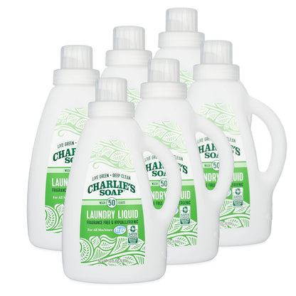 Charlies Soap Natural Laundry Liquid (6 Pack)