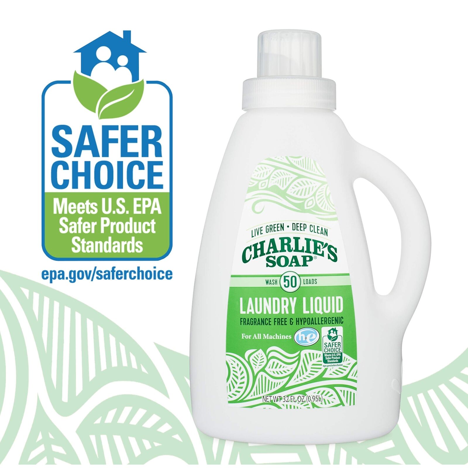 Charlies Soap Natural Laundry Liquid (6 Pack)