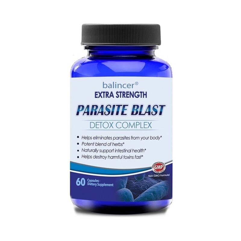 Remove Parasite anti PARASITE & CANDIDA DETOX Body Cleanse 120 Capsules