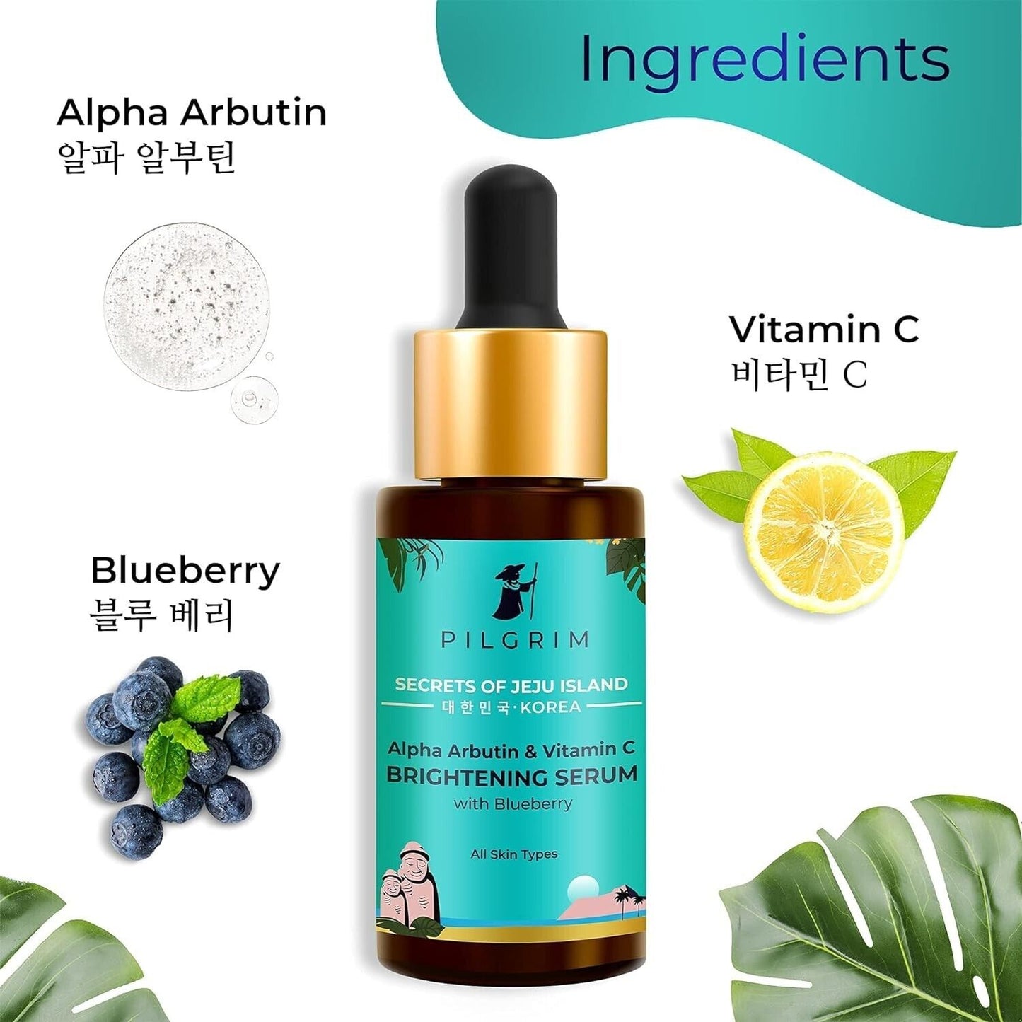 Alpha Arbutin & Vitamin C Brightening Skin Face Serum (30Ml)