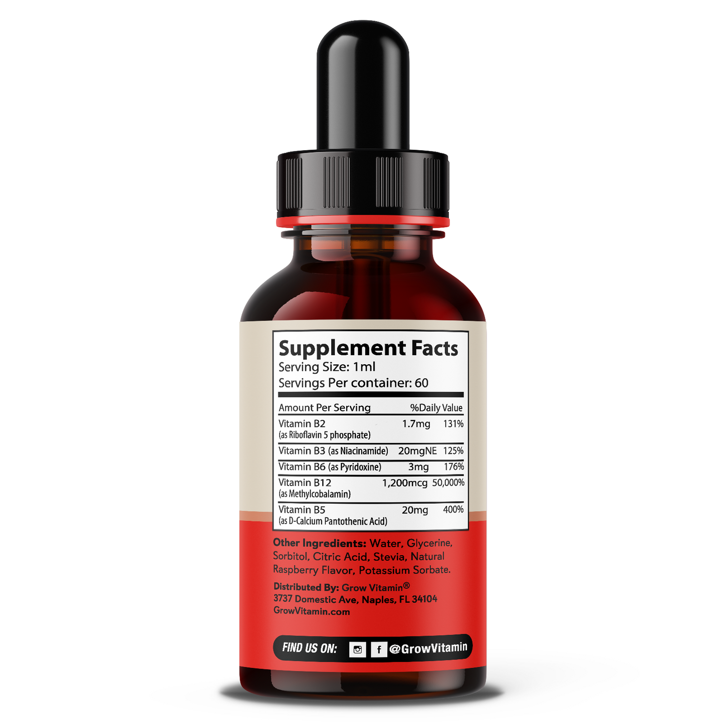 Extra Strength 6000Mcg Vitamin B12 Sublingual Liquid Drops